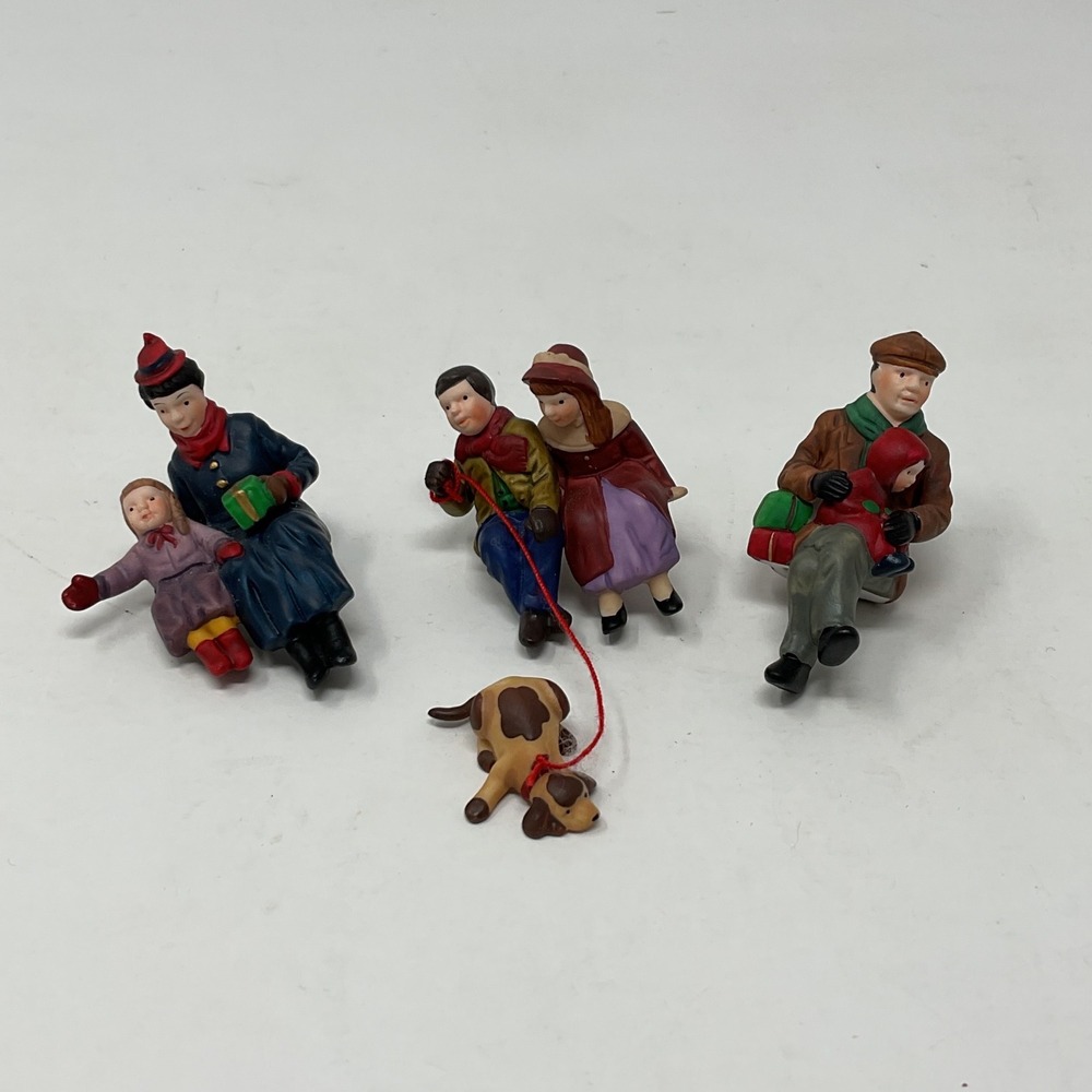 Dept 56 Heritage Village Christmas at the Park Porcelain Figures Set 5866-1